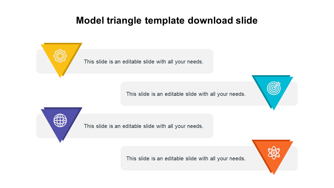 Model Triangle Template Download Slide For Presentation